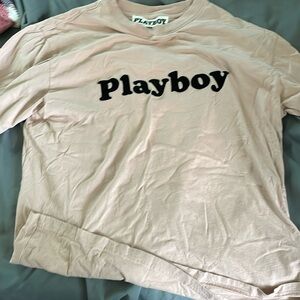 Peach playboy shirt